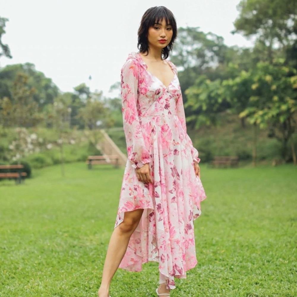Sau Lee Georgia Dress from Revolve in Pink